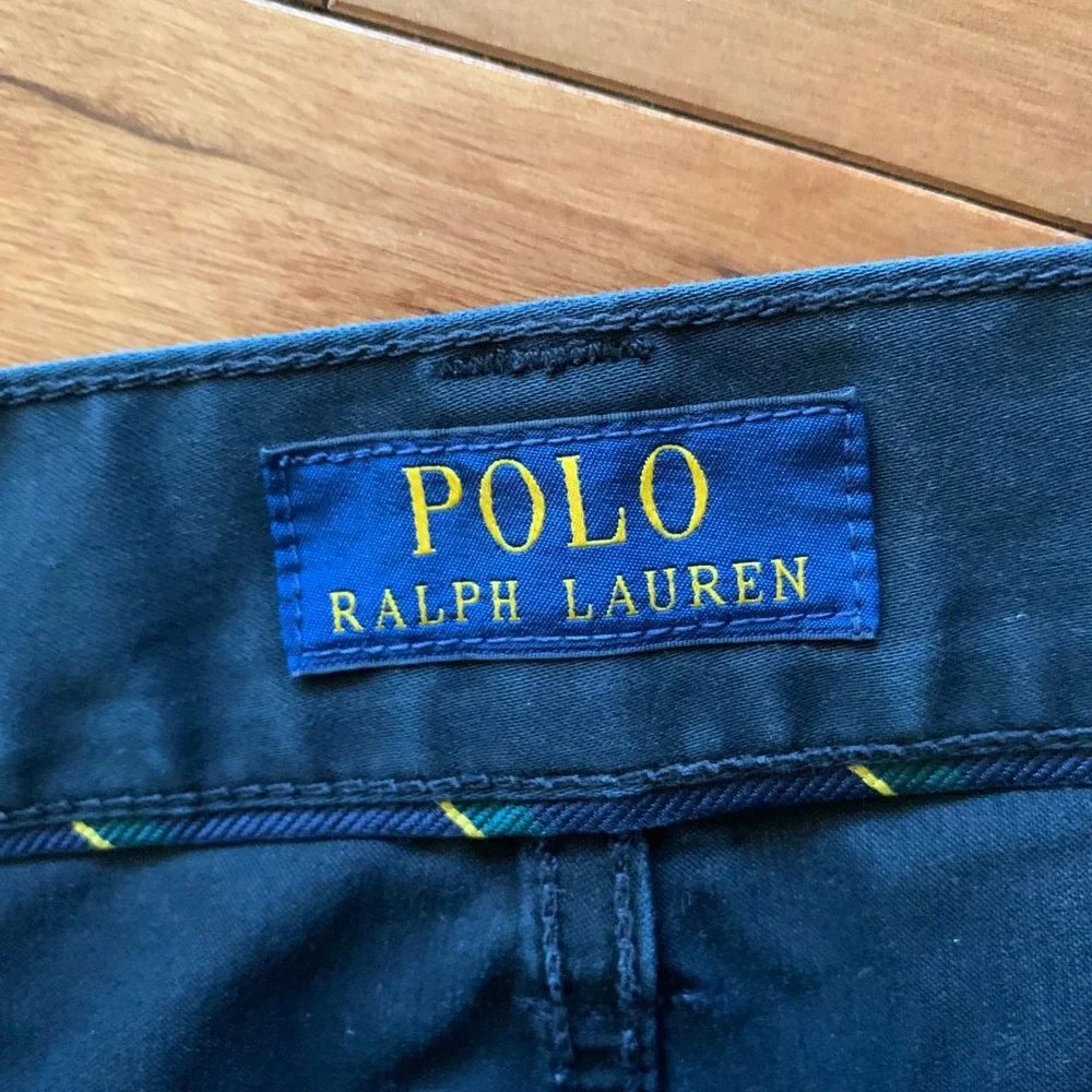 Polo Ralph Lauren‎ Varick Slim Straight Pants Mens 30x30 Black Stretch Chino